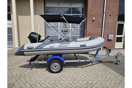 Kewi 360 Rubberboot + Suzuki 15PK + Trailer (2022) - Kewi 360 rubberboot suzuki 15pk trailer 1 - Kewi 360 + Suzuki 15pk