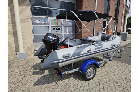 Kewi 360 Rubberboot + Suzuki 15PK + Trailer (2022) - Kewi 360 rubberboot suzuki 15pk trailer 2 - Kewi 360 + Suzuki 15pk