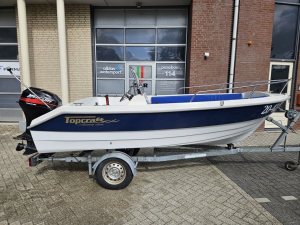 Topcraft 435 + Mercury 25pk + Trailer - Topcraft 435 mercury 25pk buitenboordmotor 2 - Topcraft 435 + Mercury 25pk + Trailer